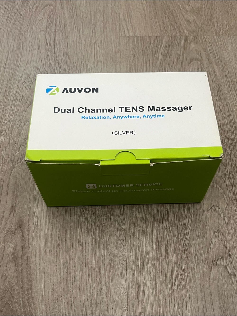 Auvon Dual Channel TENS Massager - Silver NWOT
